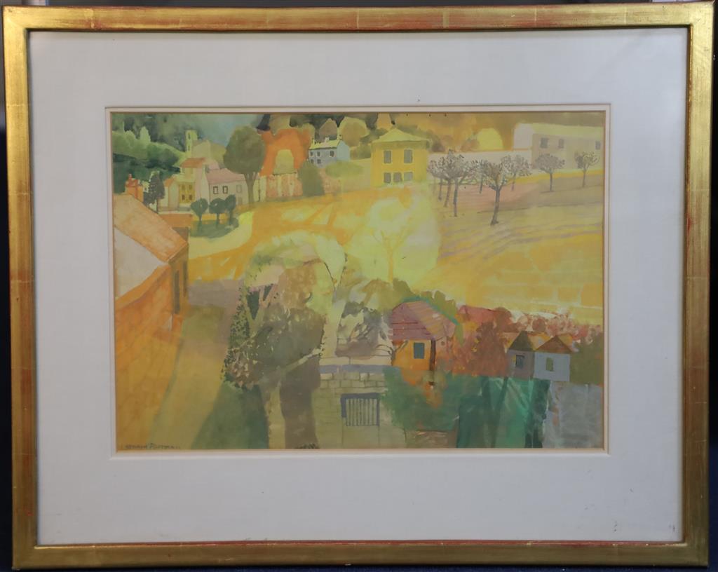 § Leonard Rosoman (1913-2012) High Summer 11.75 x 17in.